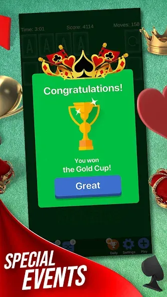 Solitaire + Card Game by Zynga  [МОД Все открыто] Screenshot 3