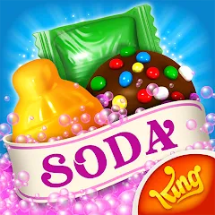 Взломанная Candy Crush Soda Saga (Кенди Краш Сода Сага)  [МОД Много монет] - стабильная версия apk на Андроид