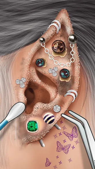 Ear Salon ASMR Ear Wax& Tattoo (АСМР)  [МОД Mega Pack] Screenshot 3