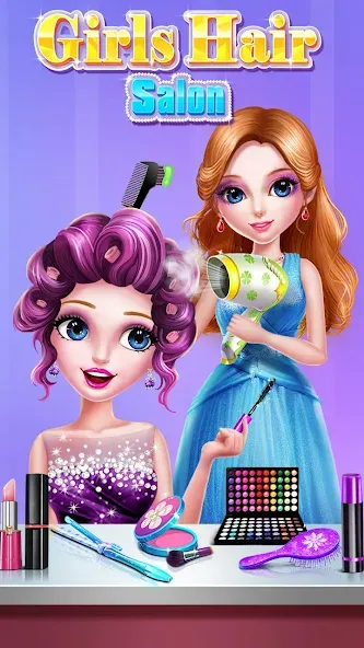 Girls Hair Salon  [МОД Mega Pack] Screenshot 2