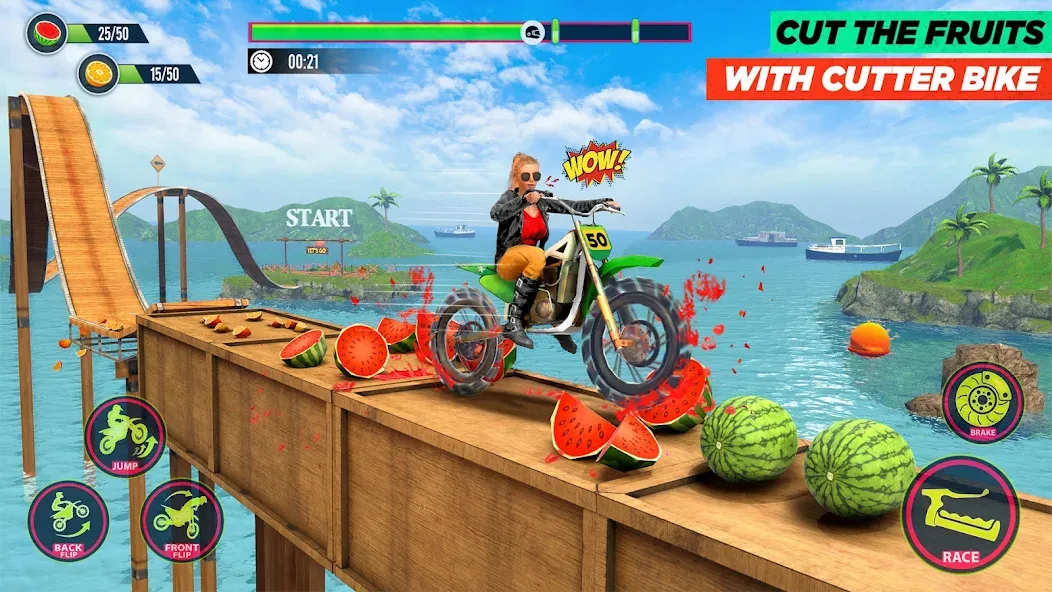 Bike Stunt Game: Tricks Master  [МОД Unlocked] Screenshot 2