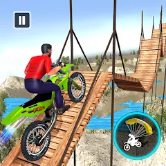 Взломанная Bike Stunt Game: Tricks Master  [МОД Unlocked] - полная версия apk на Андроид