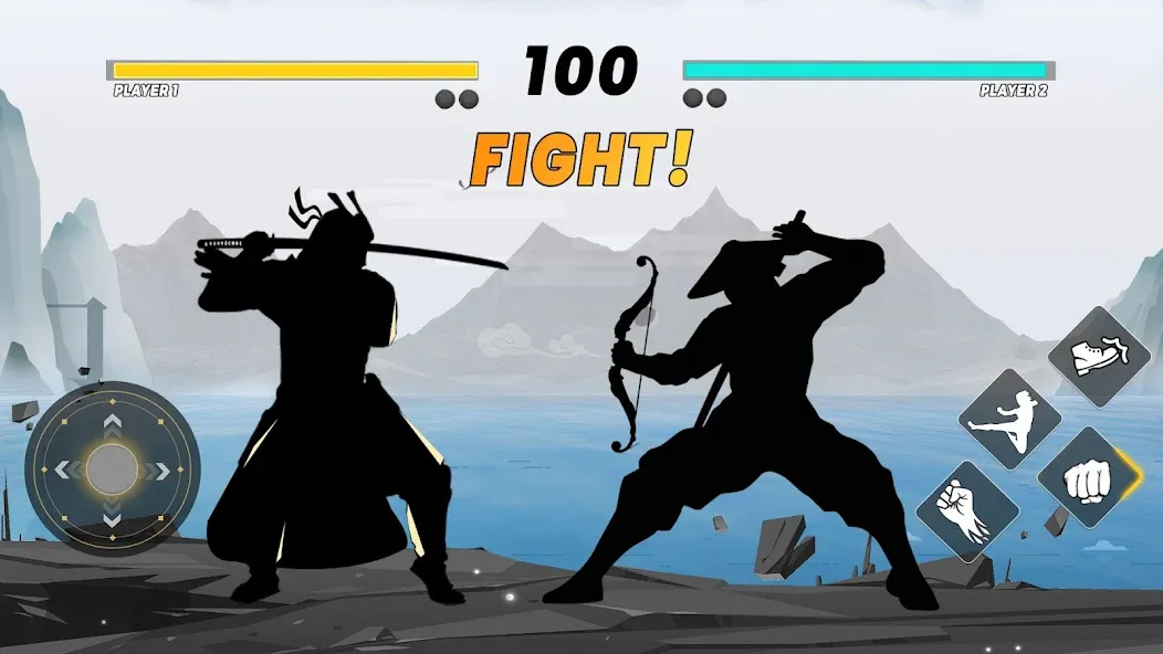 Sword Shadow Fighting Game 3D  [МОД Unlocked] Screenshot 1