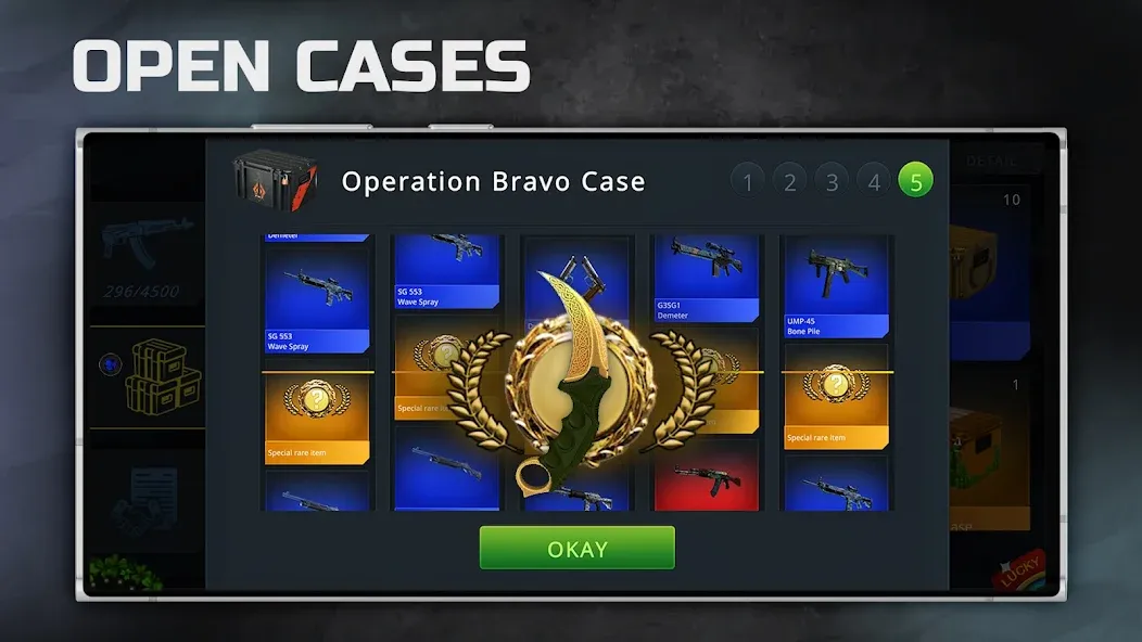 Case Chase: Simulator for CSGO  [МОД Unlimited Money] Screenshot 3