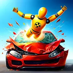 Скачать взломанную Realistic Car Crash Simulator (Реалистичный симулятор автокатастроф)  [МОД Много монет] - стабильная версия apk на Андроид