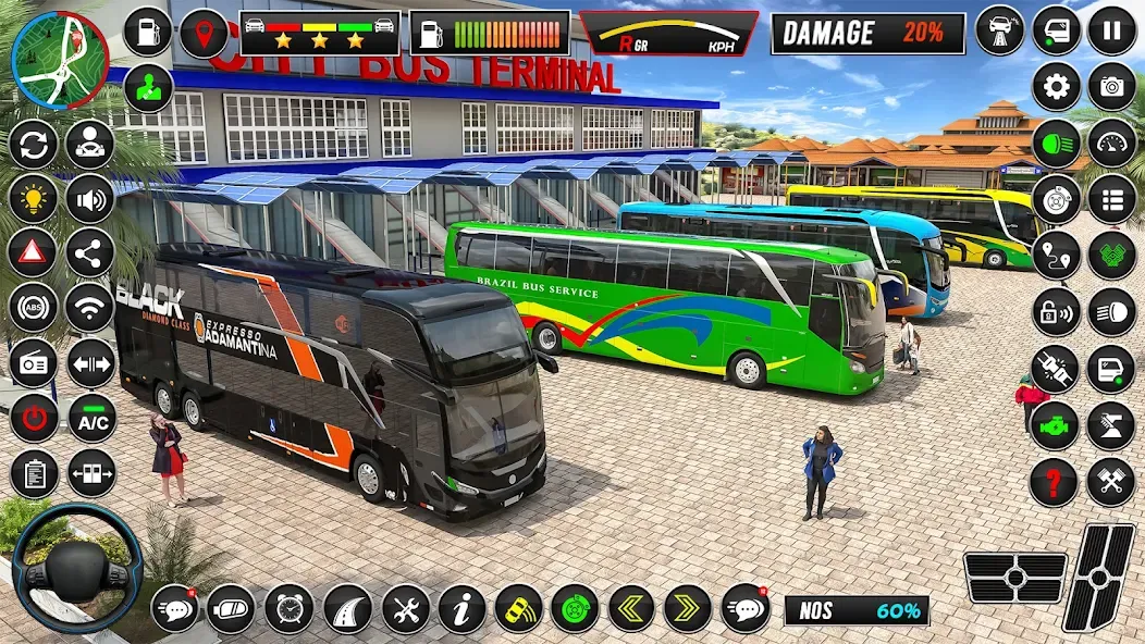 City Coach Bus Driver Games 3D  [МОД Бесконечные деньги] Screenshot 1