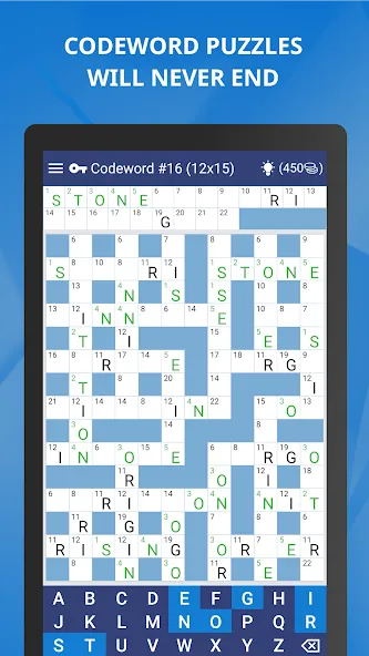 Keywords — Codeword Puzzle  [МОД Бесконечные деньги] Screenshot 2