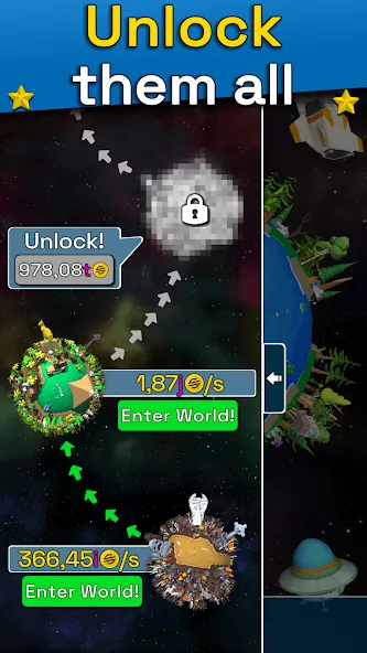 Planet Evolution: Idle Clicker (Планета Эволюция)  [МОД Бесконечные монеты] Screenshot 5