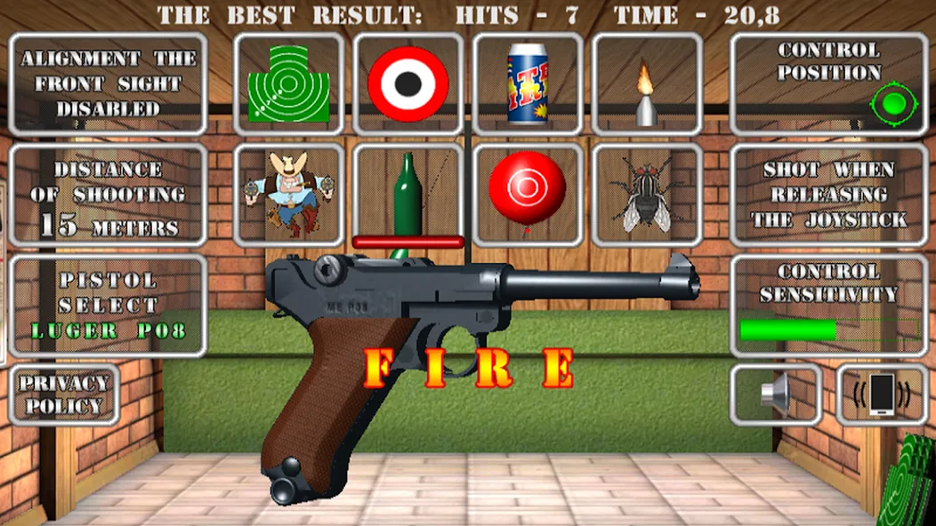 Pistol shooting. Desert Eagle (Пистолет стрельбы симулятор)  [МОД Menu] Screenshot 3