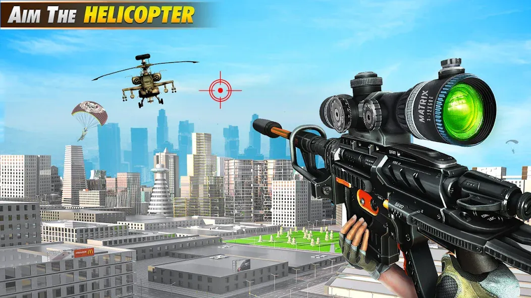 Sniper Shooter Mission Games  [МОД Много денег] Screenshot 1