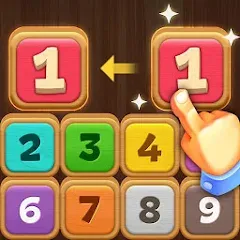 Скачать взломанную Merge Wood: Block Puzzle (Мерж Вуд)  [МОД Все открыто] - стабильная версия apk на Андроид