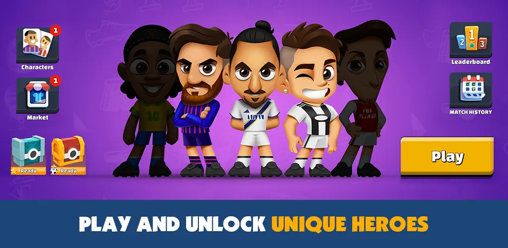 Super Soccer 3v3 (Online) (упер футбол 3 на 3)  [МОД Много денег] Screenshot 3