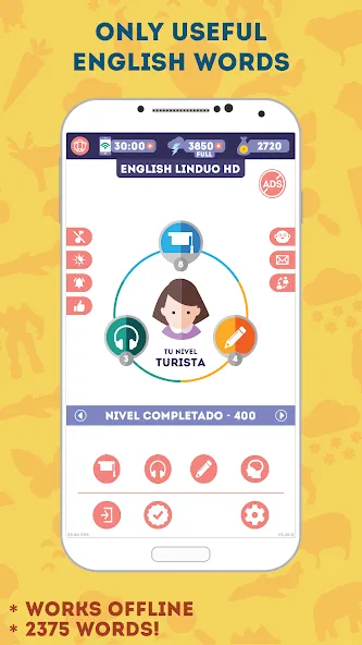 English for Beginners: LinDuo  [МОД Бесконечные монеты] Screenshot 3