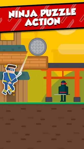 Mr Ninja - Slicey Puzzles (Мистер Ниндзя)  [МОД Много денег] Screenshot 1