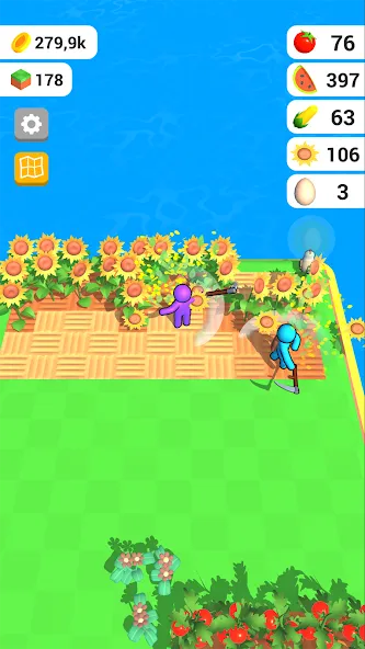 Farm Land - Farming life game (Фарм Лэнд)  [МОД Много денег] Screenshot 3