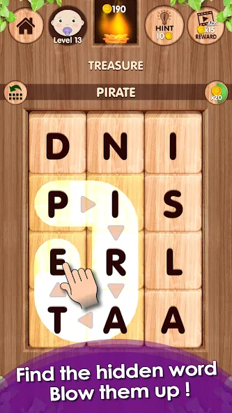 Falling Word Games - Addictive (Фоллинг Уорд Геймс)  [МОД Много денег] Screenshot 1