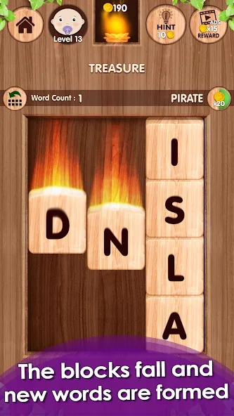 Falling Word Games - Addictive (Фоллинг Уорд Геймс)  [МОД Много денег] Screenshot 2