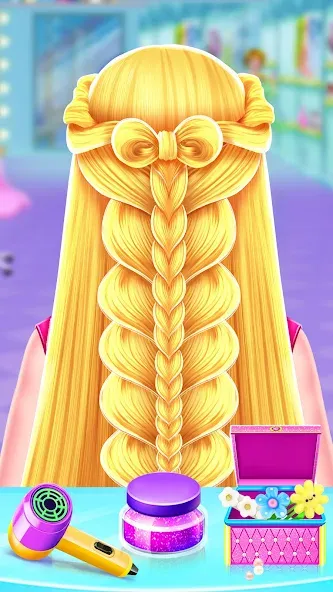 Braided Hair Salon Girls Games  [МОД Unlimited Money] Screenshot 1