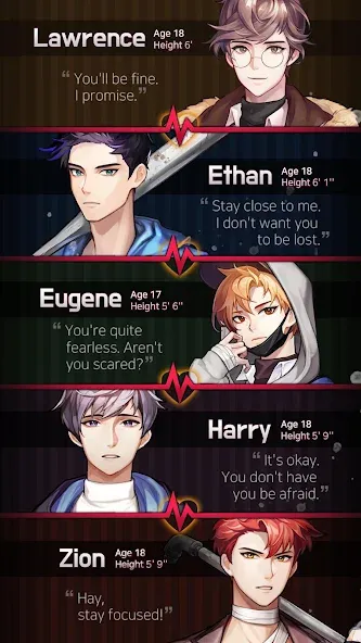 Dangerous Fellows:Otome Dating  [МОД Menu] Screenshot 3