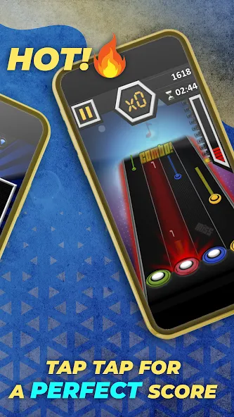 Guitar Hero Mobile: Music Game (Гитар Хиро Мобайл)  [МОД Много монет] Screenshot 3