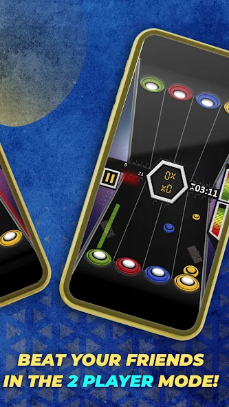 Guitar Hero Mobile: Music Game (Гитар Хиро Мобайл)  [МОД Много монет] Screenshot 4