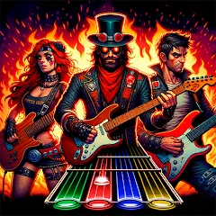 Взломанная Guitar Hero Mobile: Music Game (Гитар Хиро Мобайл)  [МОД Много монет] - стабильная версия apk на Андроид