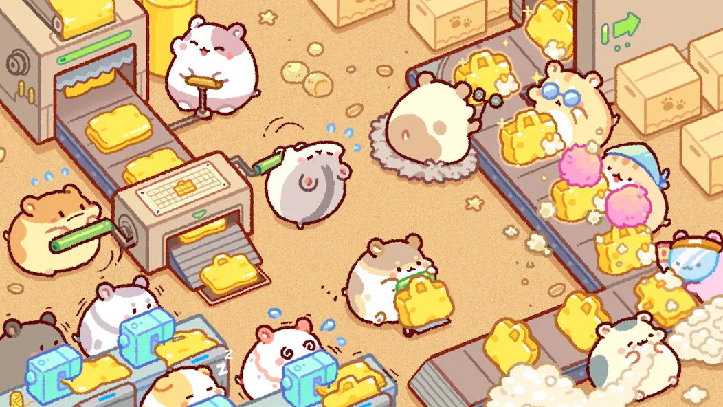 Hamster Bag Factory : Tycoon (Хэмстер сумка фабрика)  [МОД Unlocked] Screenshot 1