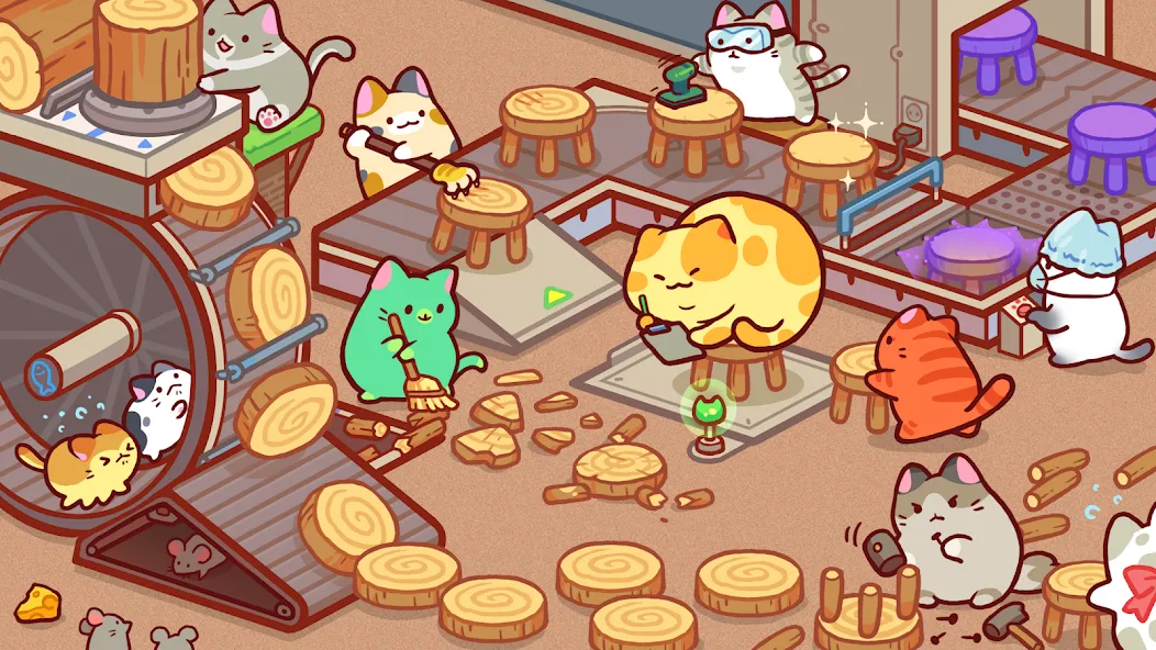 Kitty Cat Tycoon (Китти Кэт Тайкун)  [МОД Mega Pack] Screenshot 1