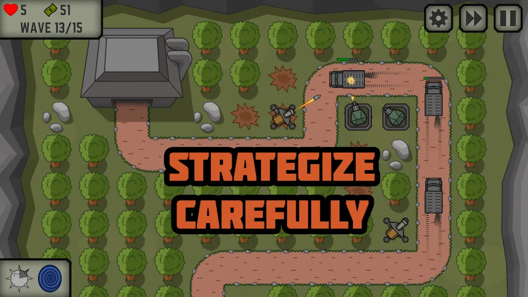 Tactical War: Tower Defense  [МОД Menu] Screenshot 1