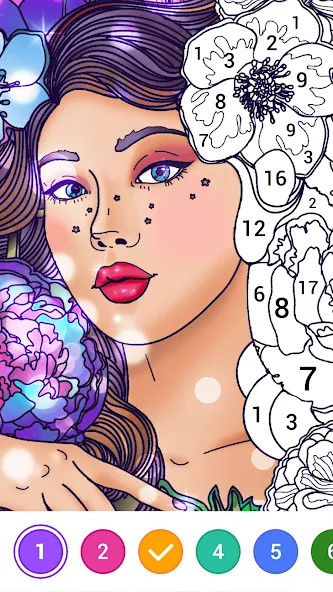 Magic Paint: Color by number (Магик Пейнт)  [МОД Бесконечные монеты] Screenshot 1