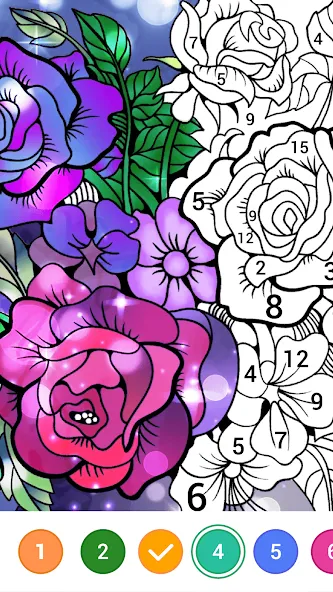 Magic Paint: Color by number (Магик Пейнт)  [МОД Бесконечные монеты] Screenshot 2