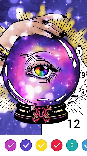 Magic Paint: Color by number (Магик Пейнт)  [МОД Бесконечные монеты] Screenshot 4