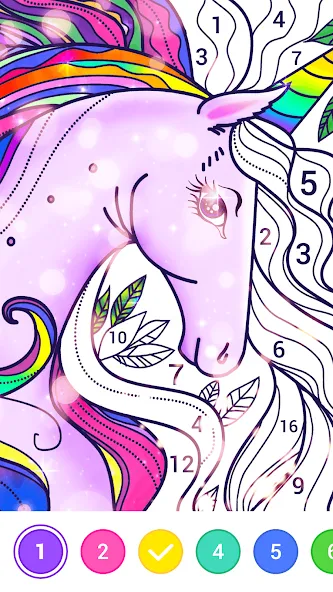 Magic Paint: Color by number (Магик Пейнт)  [МОД Бесконечные монеты] Screenshot 5