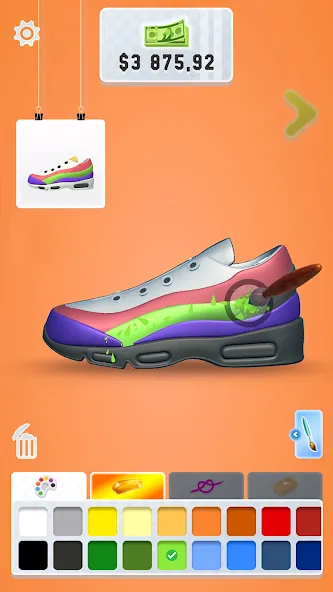 Sneaker Art! - Coloring Games  [МОД Много денег] Screenshot 3