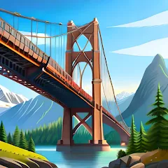 Взломанная Bridgezz: Bridge Construction (Бриджзз)  [МОД Mega Pack] - последняя версия apk на Андроид