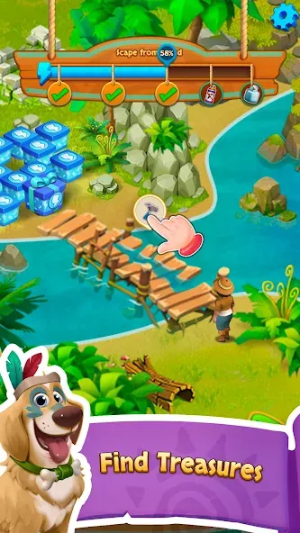 Island Adventure Jungle  Blast (Марбл Пазл)  [МОД Unlimited Money] Screenshot 3