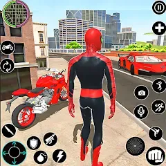 Взлом Flying Spider Rope Hero Fight (Флайинг Спайдер Роп Хиро Файт)  [МОД Много монет] - полная версия apk на Андроид