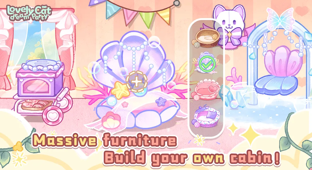 Lovely cat dream party (Лавли кэт дрим пати)  [МОД Menu] Screenshot 3