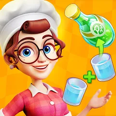 Взломанная Merge Cooking:Theme Restaurant  [МОД Unlocked] - полная версия apk на Андроид