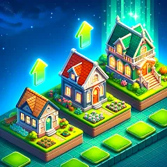 Взломанная Merge HomeTown: Merge Games  [МОД Меню] - последняя версия apk на Андроид