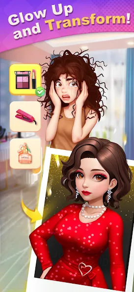 Merge Lover: Story & Makeover (Мердж Ловер)  [МОД Меню] Screenshot 2