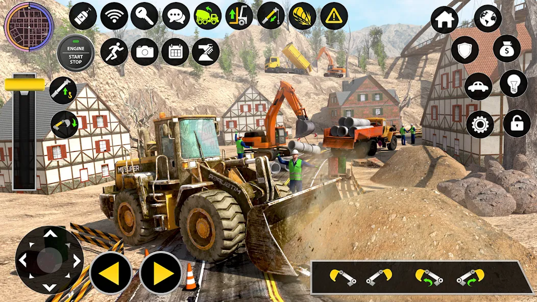 Construction Excavator Game 3D  [МОД Все открыто] Screenshot 3