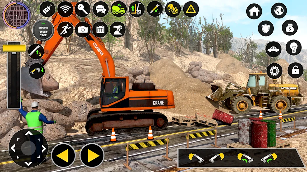 Construction Excavator Game 3D  [МОД Все открыто] Screenshot 4