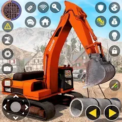 Скачать взломанную Construction Excavator Game 3D  [МОД Все открыто] - стабильная версия apk на Андроид