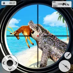 Скачать взломанную Crocodile Hunting Animal Games (Крокодил Охота Игры с животными)  [МОД Бесконечные монеты] - стабильная версия apk на Андроид