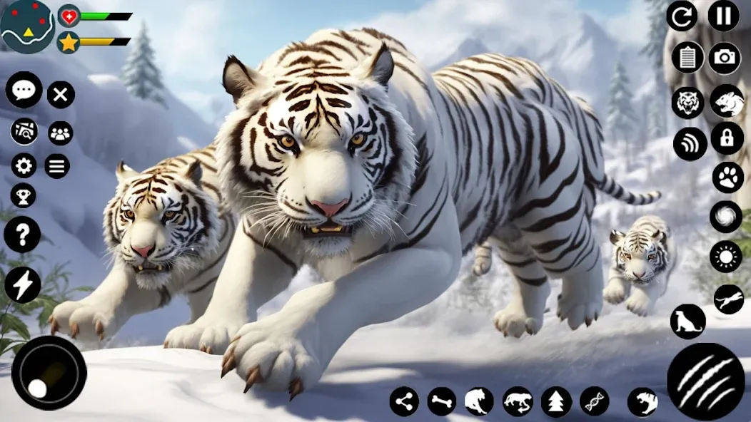 Arctic White Tiger Family Sim  [МОД Все открыто] Screenshot 1