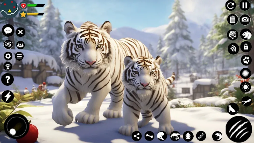 Arctic White Tiger Family Sim  [МОД Все открыто] Screenshot 5