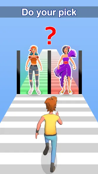 Girl Run 3D - Fun Running Game (девушка бежит)  [МОД Много монет] Screenshot 3