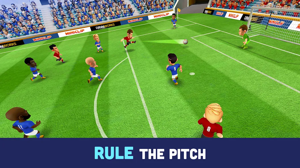 Mini Football - Mobile Soccer (Мини Футбол)  [МОД Бесконечные деньги] Screenshot 3