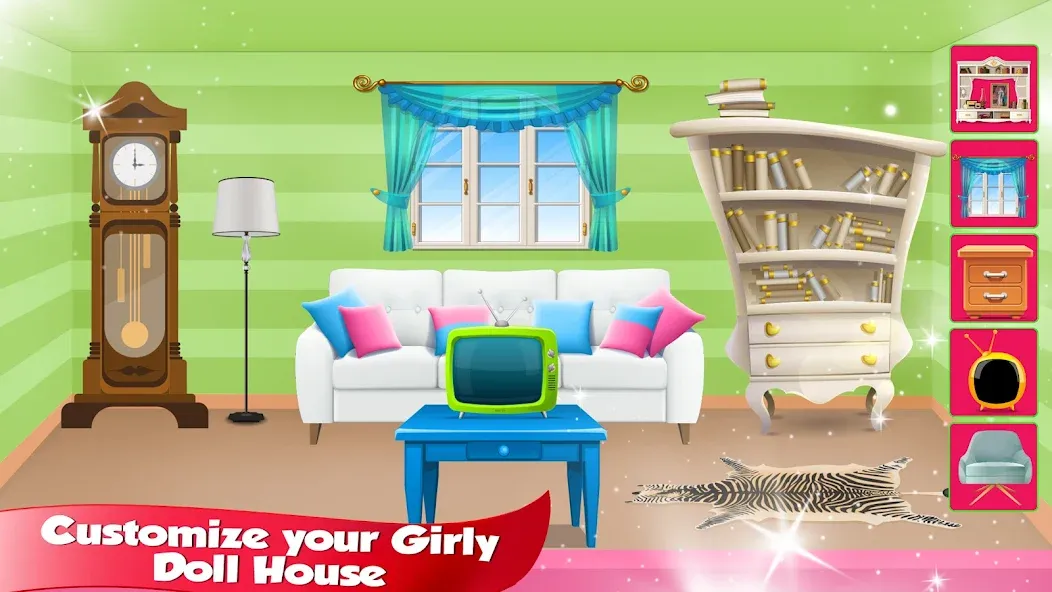 Girl Doll House Design & Clean  [МОД Много денег] Screenshot 5